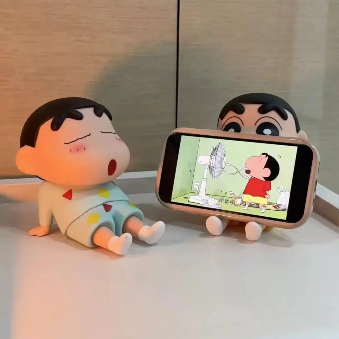 Watch Accessories - アニメ「クレヨンしんちゃん」フィギュア スマホスタンド かわいいデスクトップ飾り 漫画 テレビ鑑賞用 スマホサポート
