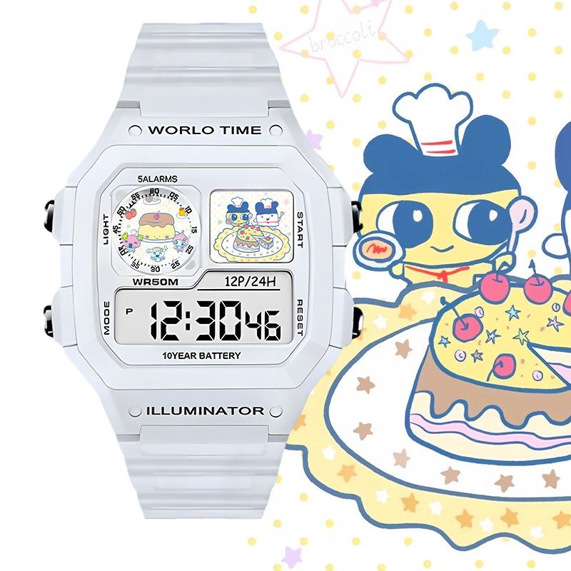 Watch Accessories - たまごっちスマート電子時計ビッグマウスジマミ学生用電子時計クリスマスや誕生日プレゼント