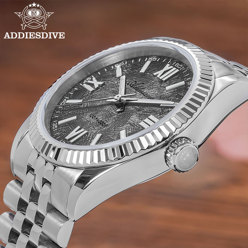 Watch Accessories - ADDIESDIVE エレガントな女性用腕時計高級サファイアガラス VH31 クォーツ BGW9 超発光