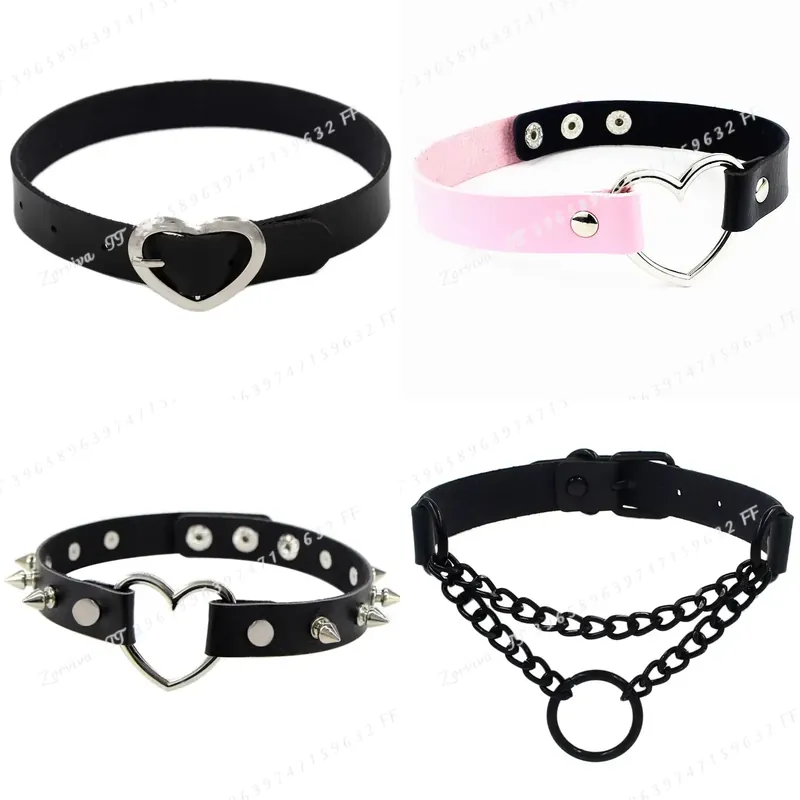 原宿パンクロックゴシックチョーカーネックレス レディース セ - Goth Punk Spike Choker のレビューと価格