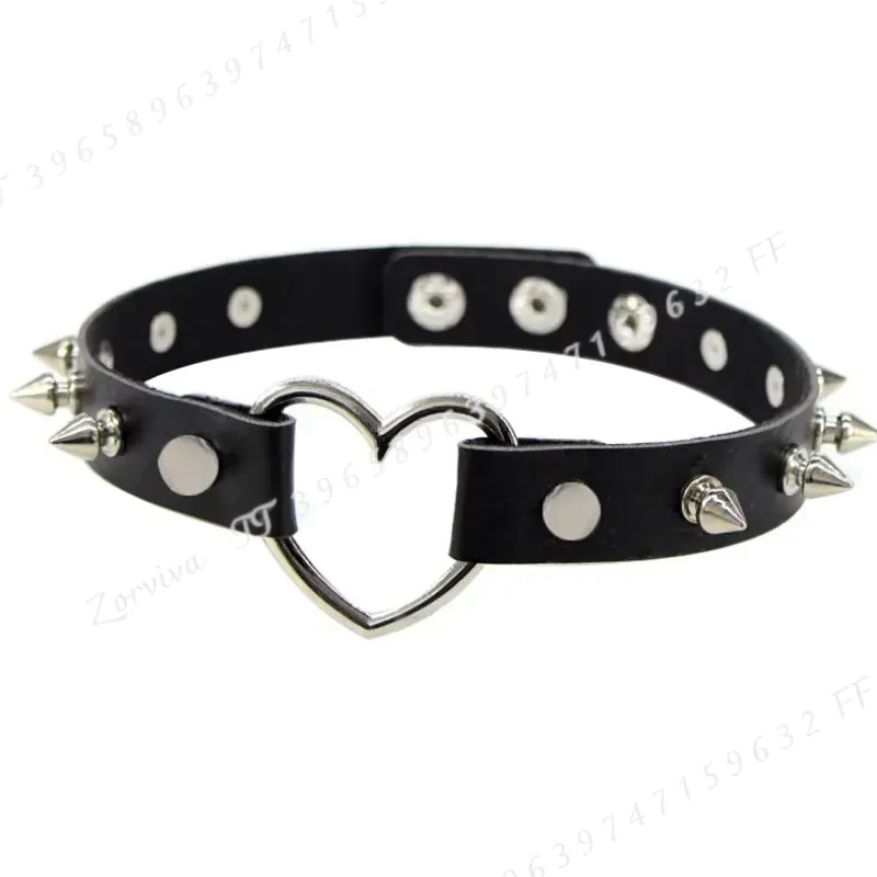 原宿パンクロックゴシックチョーカーネックレス レディース セ - Goth Punk Spike Choker のレビューと価格