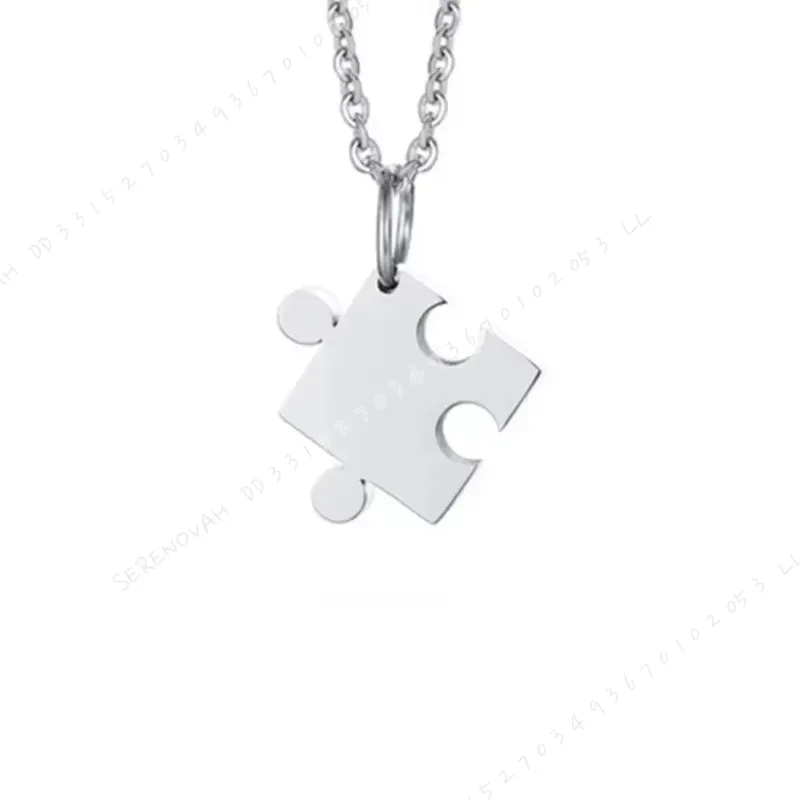 2個セット シンプルなパズルハートマッチングペンダント カッ - Magnetic Couple Matching Necklaces のレビューと価格