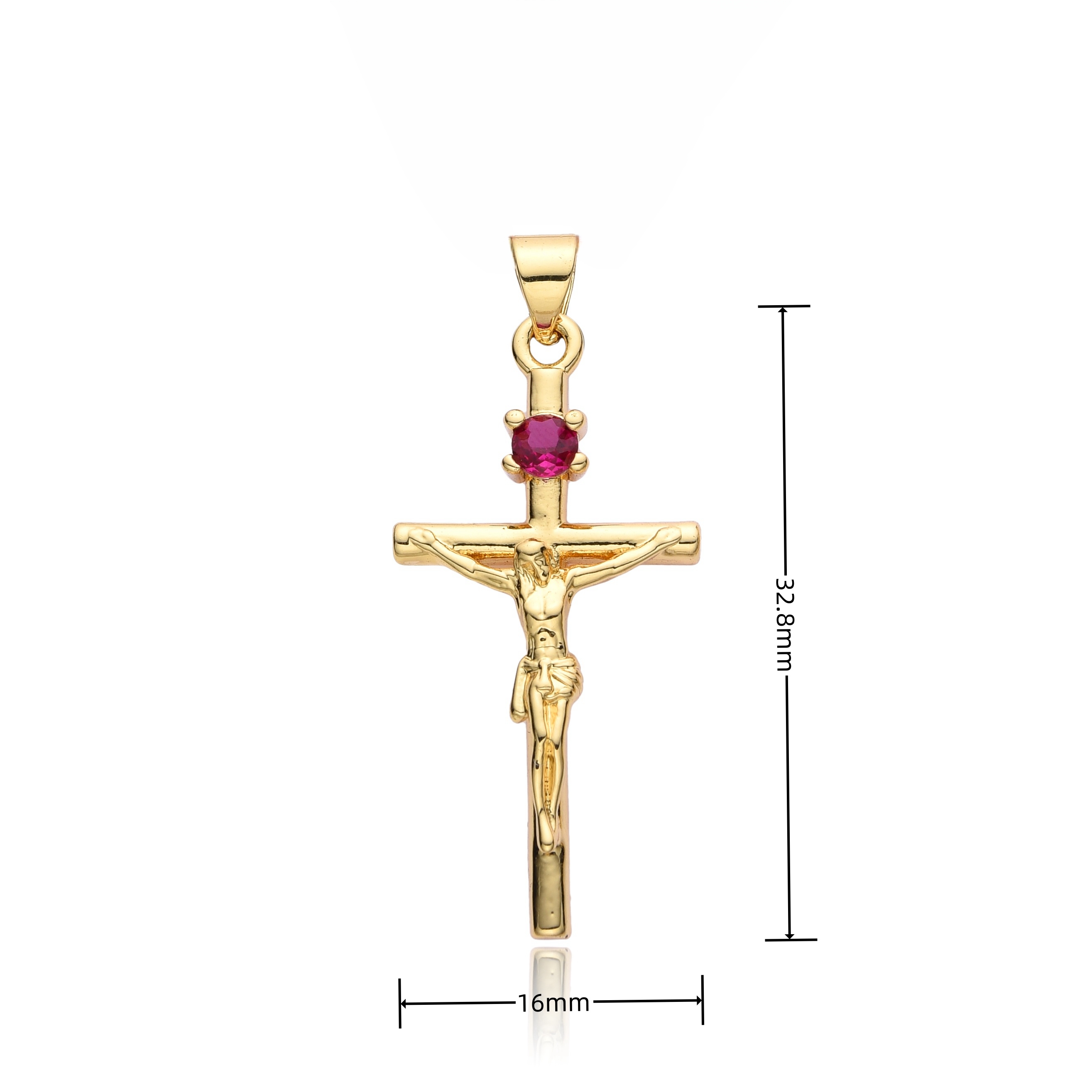 ファッションマイクロ象嵌ジルコンクロスペンダント女性/男性ゴ - Cross Pendant Necklace Gold のレビューと価格