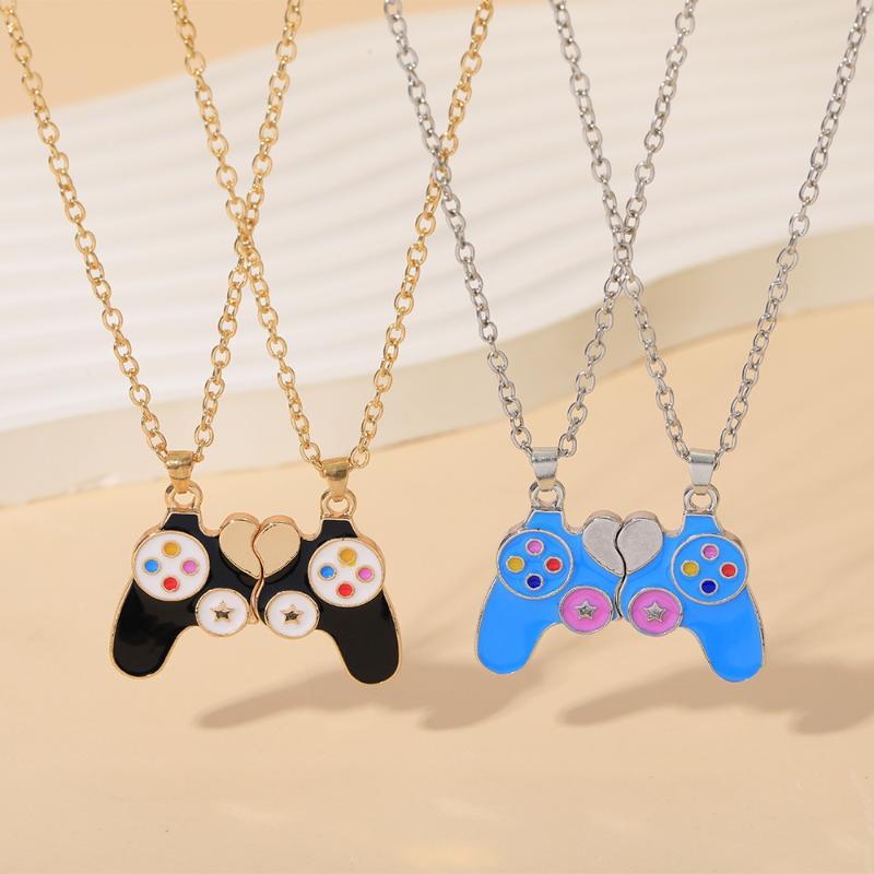 カップル用マグネティックゲームコントローラーネックレス 2個 - Magnetic Couple Matching Necklaces のレビューと価格