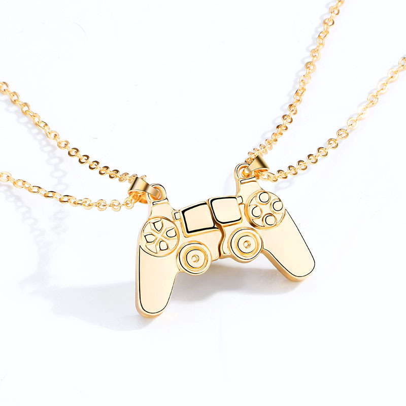 マッチング磁気ゲームコントローラーネックレスブレスレットセッ - Magnetic Couple Matching Necklaces のレビューと価格