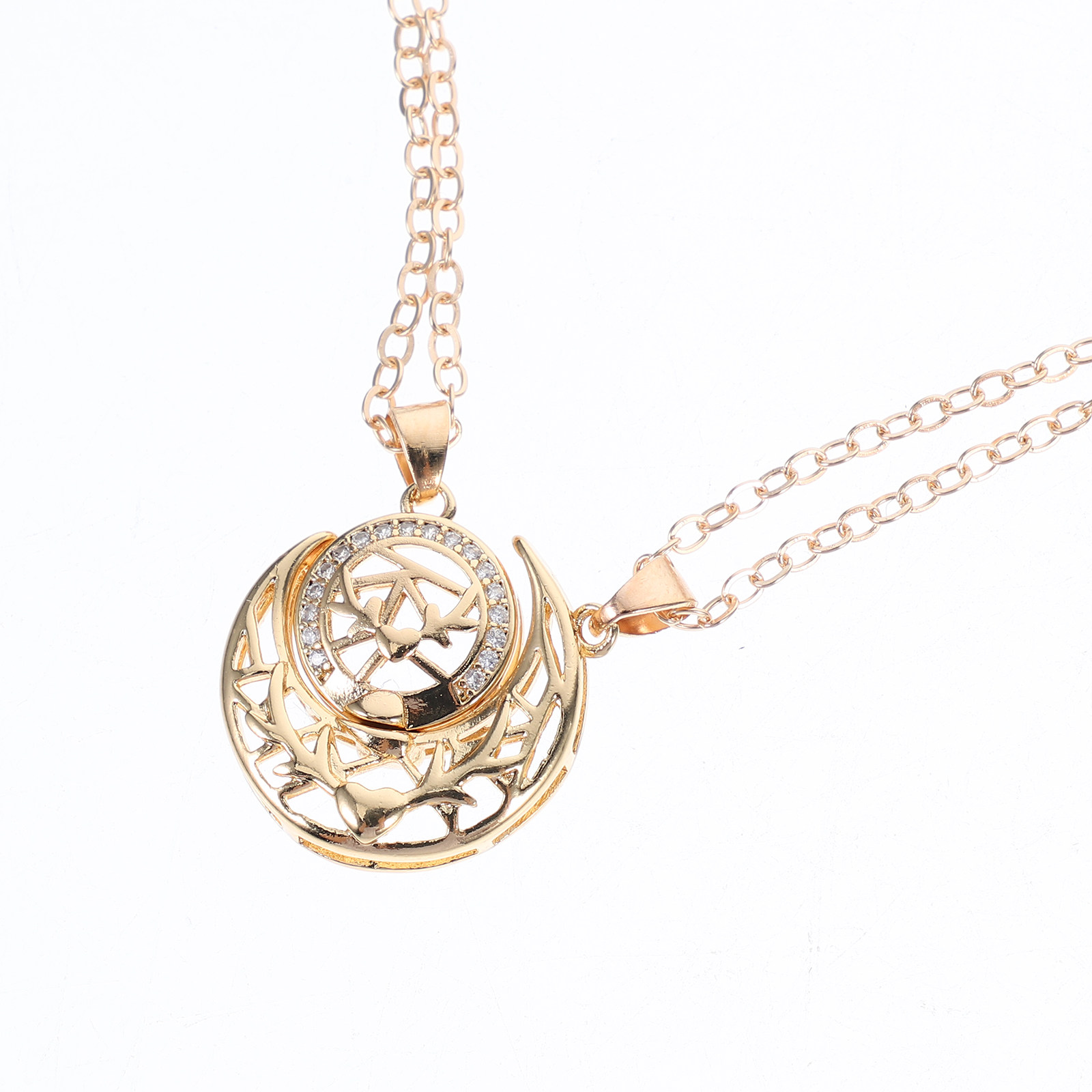 女性用ジュエリー マグネット式ネックレスクラスプ マッチング - Magnetic Couple Matching Necklaces のレビューと価格