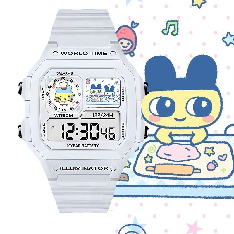 たまごっちスマート電子時計ビッグマウスジマミ学生用電子時計ク - Watch Accessories のレビューと価格