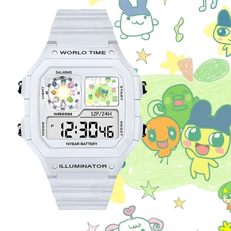 たまごっちスマート電子時計ビッグマウスジマミ学生用電子時計ク - Watch Accessories のレビューと価格
