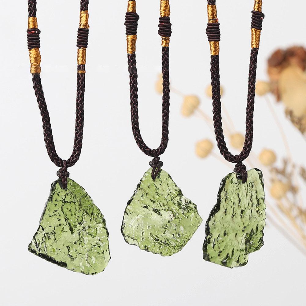 ユニークなクォーツクリスタルネックレス,ユニセックスペンダン - Crystal Pendant Necklace Natural Stone のレビューと価格