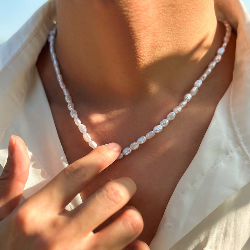 女性のためのイミテーションパールチョーカーネックレス,エレガ - Pearl Choker Necklace Vintage のレビューと価格