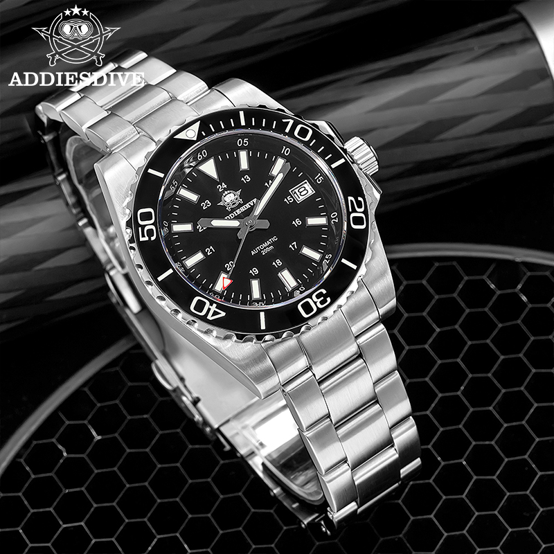 ADDIESDIVE メンズ腕時計 8215 機械式サファイ - Watch Accessories のレビューと価格