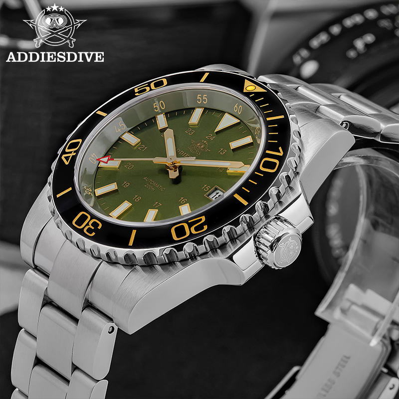 ADDIESDIVE メンズ腕時計 8215 機械式サファイ - Watch Accessories のレビューと価格