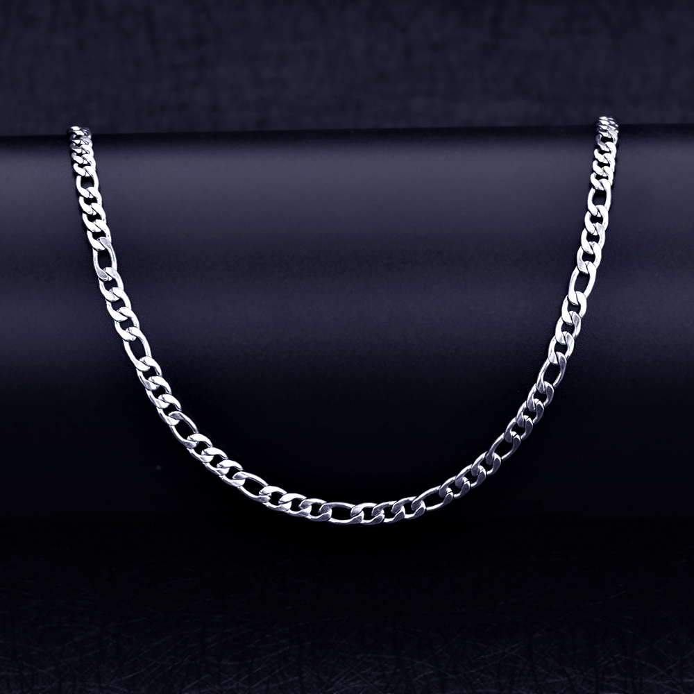 男性用ステンレススチールチェーン付きネックレス,4mm,3: - Cuban Link Chain 12Mm のレビューと価格