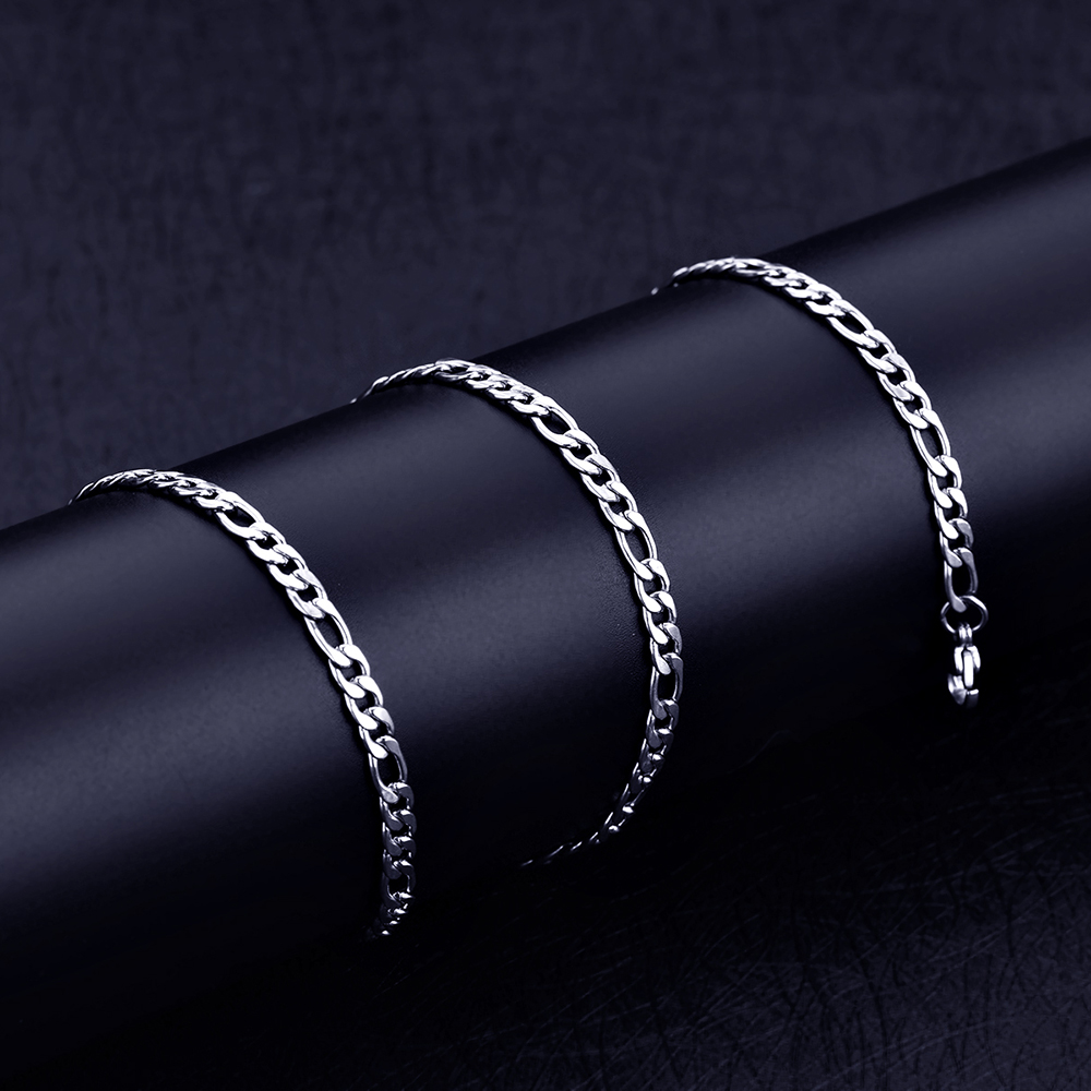 男性用ステンレススチールチェーン付きネックレス,4mm,3: - Cuban Link Chain 12Mm のレビューと価格