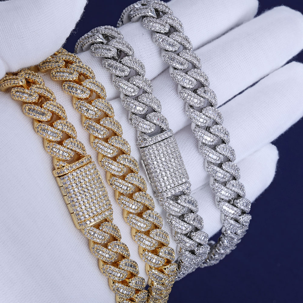 Nuoya-男性用キューバリンクネックレス,12mm,長方形 - Cuban Link Chain 12Mm のレビューと価格